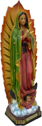 Vista 2 de miSantuario Virgen De Guadalupe - Estatua de resina de 16 pulgadas de Nuestra Señora de Guadalupe