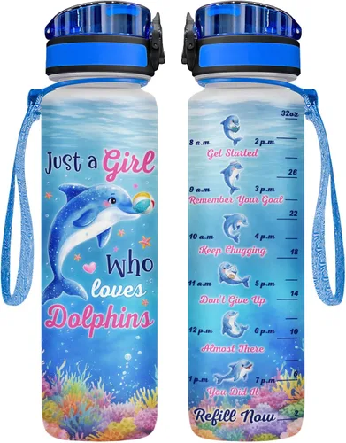 Vista 20 de 34HD Axolotl - Botella de agua de 32 onzas, bonita botella motivacional para mujer, botella de gimnasio con marcador de tiempo, regalo