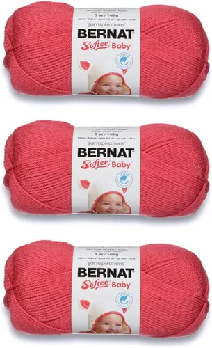 Vista 43 de Bernat Softee Baby Cotton Aqua Mist - Ovillo de lana para bebé, paquete de 3 unidades de 4.25 onzas, mezcla, 3 DK (ligero), 254 yardas