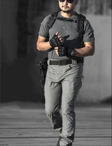 Vista 2 de Papaanils Cinturón de golf de nailon elástico para hombre, cinturón táctico militar, cinturón elástico para hombre, cinturón elástico