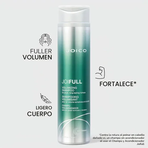 Vista 2 de Joico JoiFULL Volumizing Shampoo For Fine, Thin Hair Add Instant Body Long-Lasting Fullness For Thicker Bouncier Hair Boost Shine With
