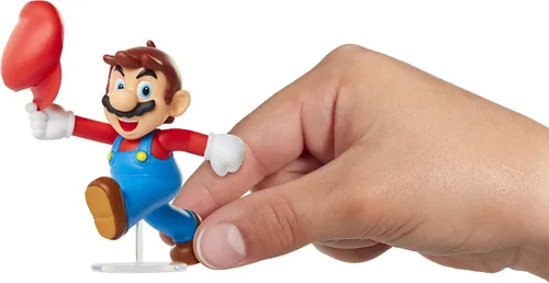 Vista 5 de Super Mario Figura de acción de 2.5 pulgadas, sombrero de inclinación de Mario juguete coleccionable