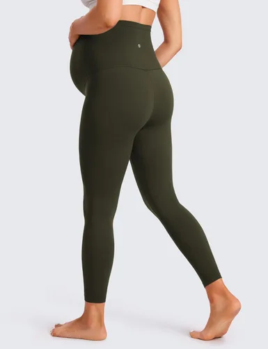 Vista 2 de CRZ YOGA Butterluxe - Leggings de maternidad sobre el vientre de 25 pulgadas, pantalones suaves para entrenamiento, yoga y embarazo