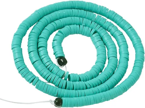 Vista 10 de Cheriswelry Kit de fabricación de pulseras de bricolaje con 7280 piezas de 30 colores de 0.236 in de disco plano redondo de arcilla polimérica