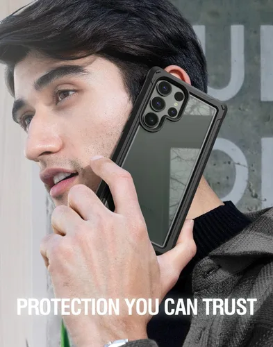 Vista 6 de Poetic Guardian - Funda compatible con Galaxy S23 Ultra 5G de 6.8 pulgadas, protector de pantalla integrado que funciona con identificación