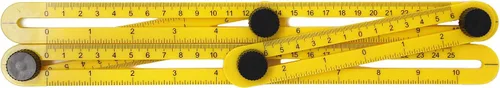Vista 4 de VViViD Regla ajustable resistente (4 soportes de plástico amarillo multiángulo)