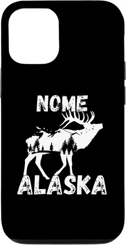 Vista 11 de Funda de recuerdo para iPhone 12 Mini Retro Nome AK Alaska City Apparel Souvenir