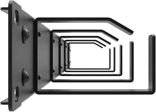 Vista 4 de 19-Inch 1U Metal Horizontal Rackmount 5 D-Rings Cable Manager El administrador vertical del alambre del panel de gestión de cables del estante 1U