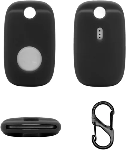 Vista 7 de 4 fundas para Tile Pro 2024/Tile Pro 2022, funda protectora de silicona suave que absorbe los golpes con mosquetón (4 unidades, negro)