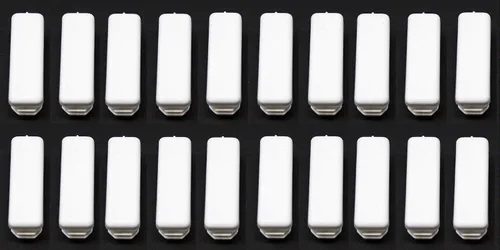 Vista 12 de Tapa rectangular blanca de plástico de 1/2 x 1-1/2 pulgadas, tapón de acabado, tapa de extremo de tubo de tubo, universal para silla duradera (2)