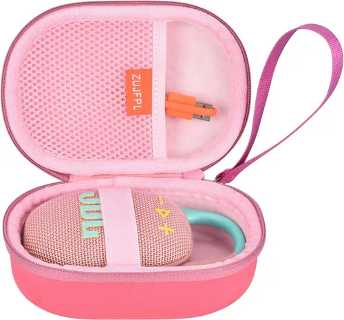 Vista 8 de Estuche rígido, estuche de transporte impermeable portátil para JBL Clip 4, Clip 5 Altavoz Bluetooth - Negro