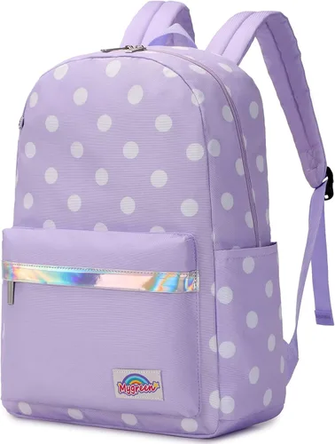 Vista 32 de Mygreen - Mochila escolar con bonitos diseños para niños y niñas, 11.5 x 15.7 x 5.1 pulgadas