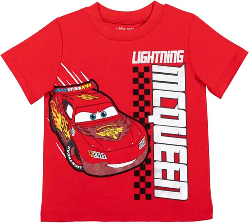 Vista 2 de Disney Mickey Mouse Pixar Toy Story Winnie The Pooh Pixar Cars Lion Guard - Paquete de 2 camisetas para niños pequeños GrisBlanco