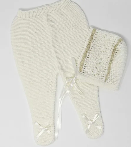 Vista 5 de Escalett Layette Newborn Baby Knitted Clothes Set, Coming Home Infant Knit Outfit for Boys and Girls