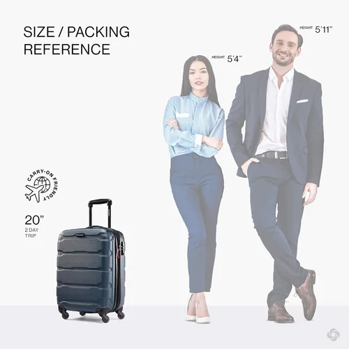 Vista 2 de Samsonite Omni PC - Maleta extensible rígida, verde azulado