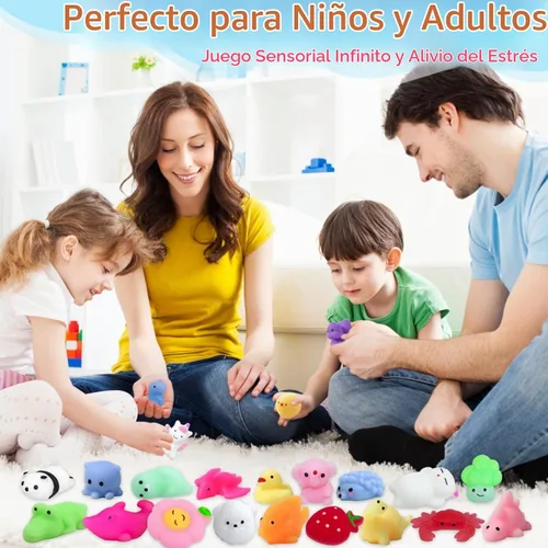 Vista 8 de Paquete de 40 juguetes Mochi Squishies, Kawaii Squishies a granel