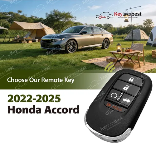 Vista 2 de Repuesto para llave Honda Accord KR5TP-4 de 2022, 2023, 2024, 2025, 5 botones, 433 MHz
