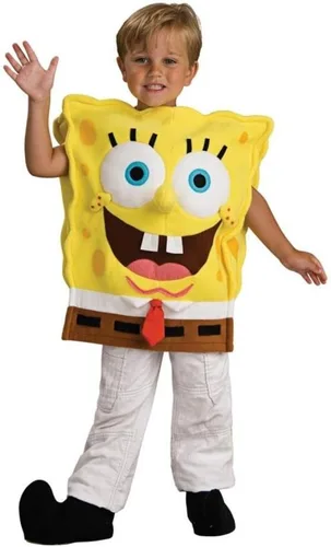 Vista 3 de Rubies Disfraz de Bob Esponja Pantalones Cuadrados, para niños.