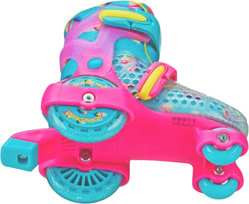 Vista 3 de Patines Fun Roll para Principiantes de Roller Derby, Talla Ajustable, Patines para Niños, Niños Pequeños, Niños y Niñas