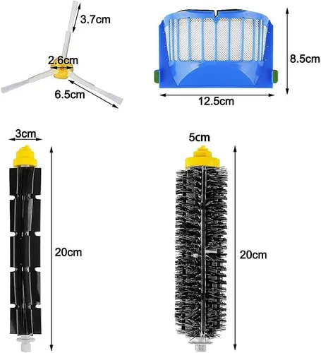 Vista 3 de Piezas compatibles con iRobot Roomba 600 Series 500 Series Aspirador Robot 694 675 692 676 695 677 671 655 645 690 680 660 650 620 614&500 595 585