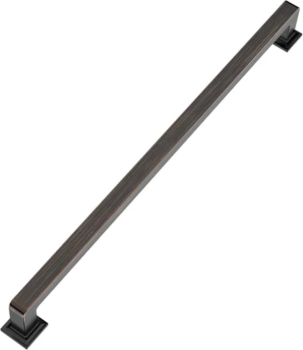 Vista 43 de 9BUILD Paquete de 6 pomos de latón cepillado de 1.2 pulgadas para gabinetes, pomos dorados para cajones, perillas cuadradas para gabinetes