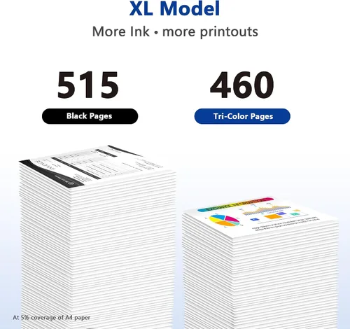 Vista 3 de TECKKIN for 276XL Ink cartridges, 1 Tri