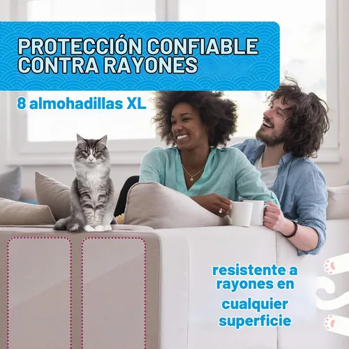 Vista 4 de Protector de muebles antiarañazos para gatos, protector de arañazos de sofá contra gatos, protección de muebles contra arañazos de gatos (10XL)