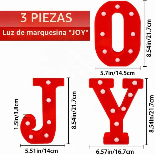 Vista 3 de XIMISHOP - Decoración navideña para interiores con 3 luces LED