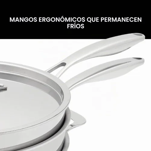 Vista 3 de Nuwave Juego de utensilios de cocina Pro-Smart de acero inoxidable de 9 Duralon y acero inoxidable