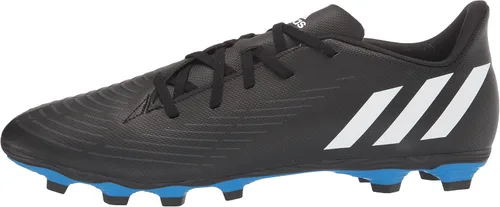 Vista 8 de adidas Unisex Edge.4 Flexible Ground Soccer Shoe, Core Negro-blanco-rojo vivo