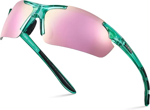 Vista 20 de Lentes de sol polarizados deportivos para hombres y mujeres, con diseño envolvente, UV400, para correr, béisbol, sóftbol, ciclismo, conducción