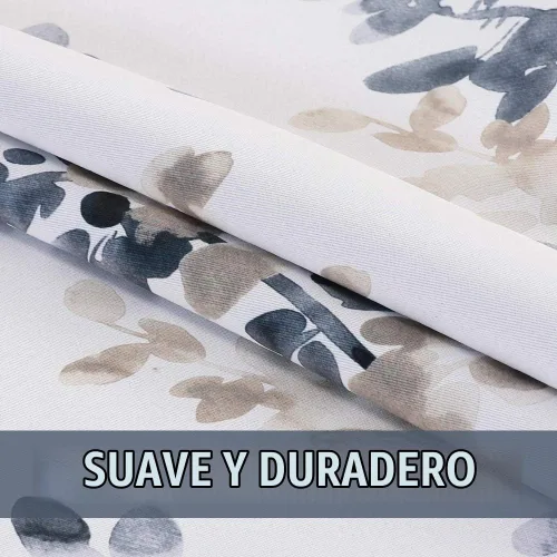 Vista 5 de H.VERSAILTEX Cortinas opacas de 45 pulgadas de largo, juego de 2 paneles para oscurecer la habitación, cortinas térmicas para dormitorio, cortinas