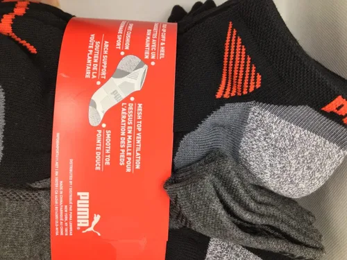 Vista 7 de PUMA Calcetines deportivos de corte bajo con control de humedad para hombre