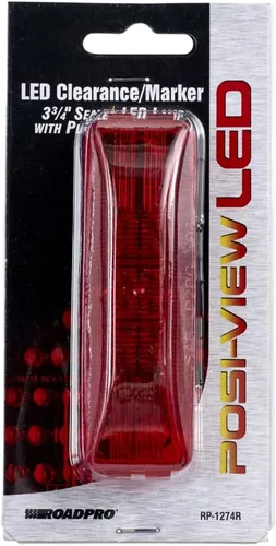 Vista 6 de RoadPro RP-1274R Luz LED sellada roja de 3.75" x 1.25