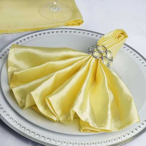 Vista 17 de Efavormart - Servilletas de lino de satén de terracota de 20 x 20 pulgadas para decoración de bodas, cumpleaños, restaurantes, fiestas, 25