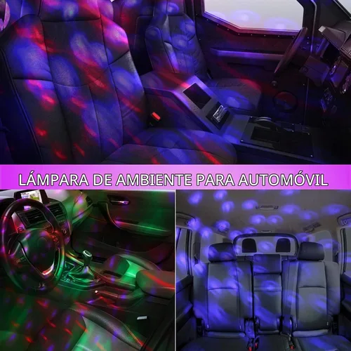 Vista 5 de Lmaytech Luces USB para fiesta de mini bola de discoteca, luces estroboscópicas activadas por sonido, luces LED portátiles para el ambiente
