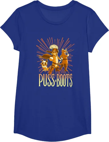 Vista 66 de DreamWorks Puss in Boots: The Last Wish Cat Trio Poster - Camiseta pequeña Negro