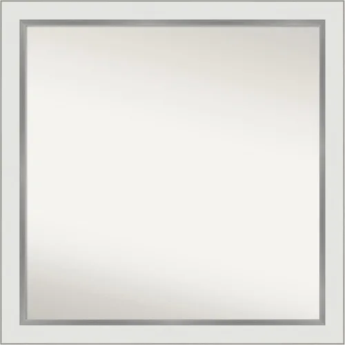 Vista 125 de Amanti Art Espejo personalizado, espejo de baño estrecho Alexandria White Wash, espejo de pared o espejo de tocador de baño sobre el fregadero