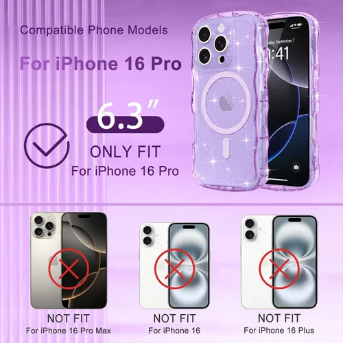 Vista 90 de Pepmune Funda magnética para iPhone 17 Pro Max, color rosa