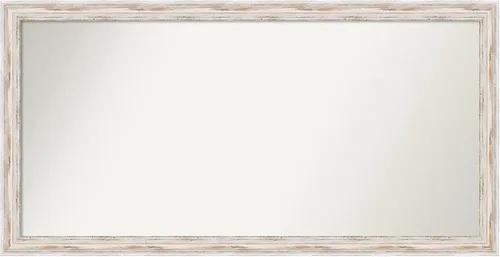 Vista 215 de Amanti Art Espejo personalizado, espejo de baño estrecho Alexandria White Wash, espejo de pared o espejo de tocador de baño sobre el fregadero