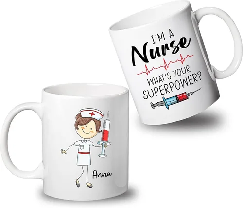 Vista 8 de Taza de café con nombre personalizado para médicos, taza de café personalizada para médicos, regalo para hombres, hombres, doctores, estetoscopio