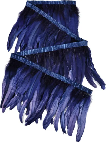 Vista 20 de THARAHT 50 Plumas de Cola de Gallo Naturales de 12-14 Pulgadas (30-35 cm) a Granel para Manualidades, Atadura de Moscas, Boda, Plumas para Fiestas