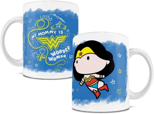 Vista 8 de Trend Setters Wonder Woman – Mamá – Con licencia oficial – Taza de cerámica blanca de 11 oz – Perfecto para regalar o coleccionar WMUG800