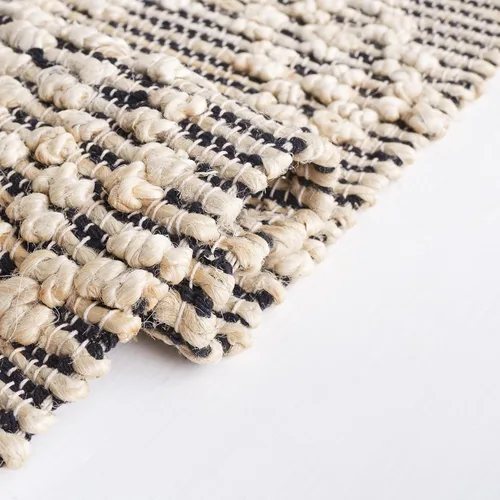 Vista 5 de SAFAVIEH Natural Fiber Collection NF383A - Alfombra de pasillo de 2 pies 3 pulgadas x 8 pies, color rubor y negro, tejido plano, diseño geométrico
