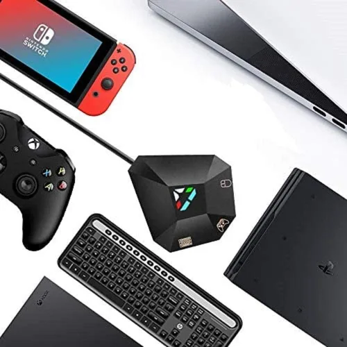 Vista 4 de Convertidor de mouse y teclado conexión USB adaptador de teclado y mouse para PS4 PS3 Xbox One Xbox 360 nintendo switch lite