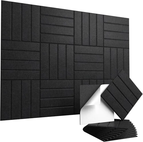 Vista 12 de Paneles de pared acústicos autoadhesivos Vieshful
