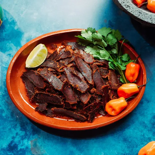 Vista 7 de Vacadillos Paquetes de bocadillos de carne seca Carne Seca, lima chilena paquete de 3