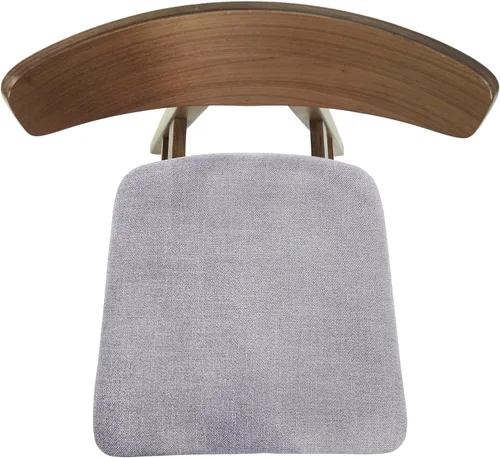 Vista 11 de Christopher Knight Home Stocker - Sillas de comedor tapizadas, color gris oscuro/nogal (juego de 2)