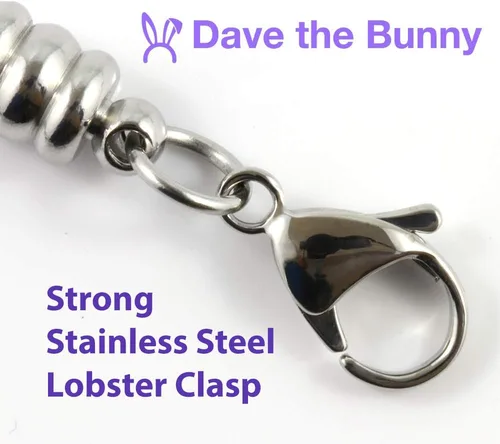 Vista 9 de Dave The Bunny Pulsera de cadena de serpiente de San Jude