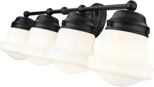 Vista 6 de Z-Lite 4 luces tocador 735-4V-MB, negro